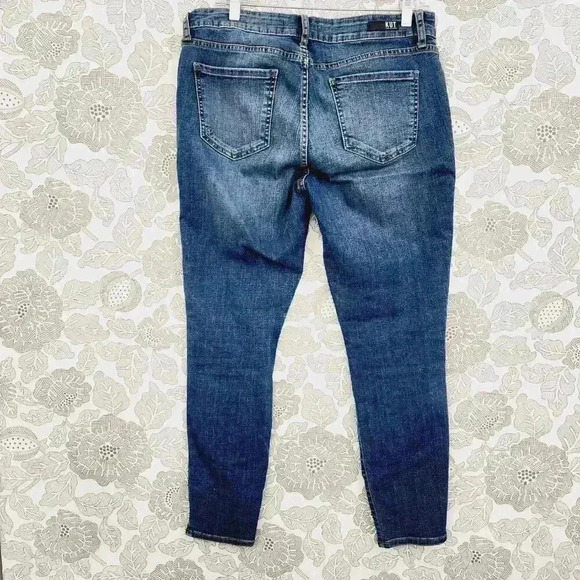Kut from the Kloth Snake Striped Donna Ankle Skinny Jeans Women's 10 - Picture 2 of 7